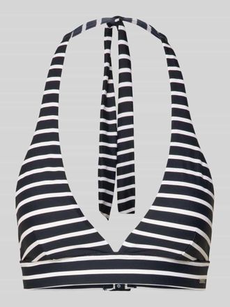 Marc O'Polo Bikini-Oberteil mit Neckholder Modell ESSENTIALS TRIANGLE TOP in Dunkelblau, Gr&ouml;&szlig;e XL