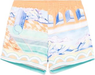 Casablanca Costume da bagno con stampa - Arancione