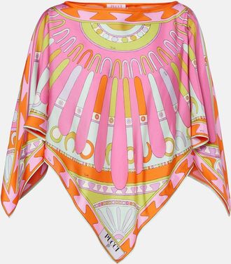 Pucci Soleil silk twill top