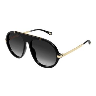 Chlo&eacute; Sunglasses, female, Black, Size: 58 MM Ch0357S Sunglasses