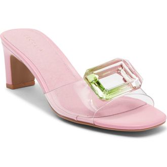 Cecelia New York Park Avenue Jewel Detail Sandal in Pink Fondant at Nordstrom, Size 8.5
