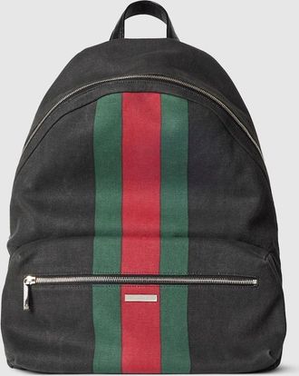 Gucci Positano Large Backpack, Black, Fabric