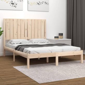 vidaXL Estructura De Cama Sin Colch&oacute;n Madera De Pino Maciza 120x200 Cm Vidaxl