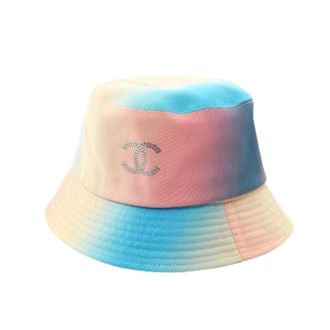 Chanel Pre-owned Accessories, female, Multicolor, Size: ONE SIZE Pre-owned Coco Mark Bucket Hat