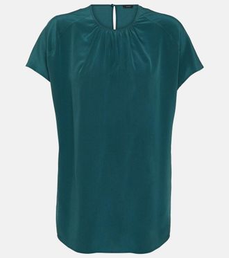 Joseph Top Soie Broca in crêpe di seta