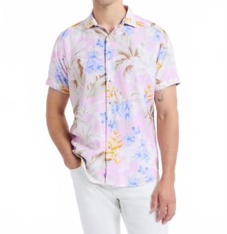 Robert Graham Fletcher Short Sleeve Button Down Shirt In Multi