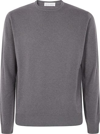 FILIPPO DE LAURENTIIS Ronde Hals Top met Lange Mouwen - Heren - Ronde hals truien - Grijs - 2XL - Truien & Vesten