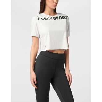 Plein Sport T-Shirt Round Neck Women in White at Nordstrom, Size Xx-Large