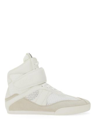 Chlo&eacute; White Perforated Sneakers