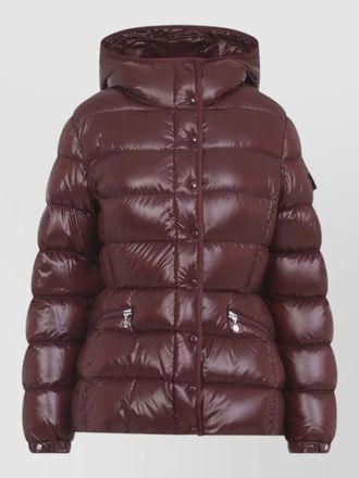 Moncler barante hood jacket shiny quilted design