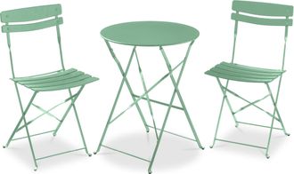 Best Choice Products 3 Piece Folding Metal Bistro Set