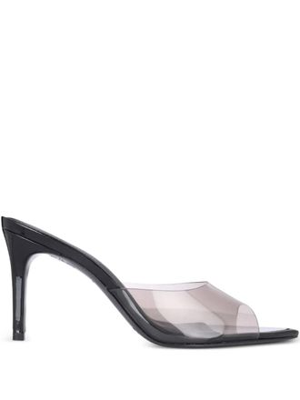 Black Suede Studio Belle heeled sandals