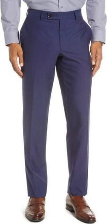 Ted Baker Jarrett Flat Front Trousers in Blue at Nordstrom Rack, Size 32 X R