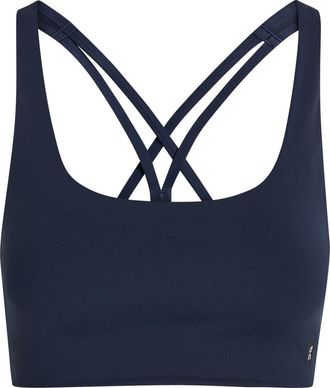 On Studio Stretch-jersey bra top - Navy - S (UK8-10 / S)