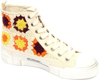 Ash Gehaakte Geometrische Vintage Effect Schoenen - Dames - Sneakers - Veelkleurig - 36 EU - Denim - Schoenen