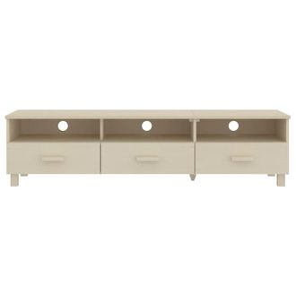 Berkfield Home TV Cabinet HAMAR Honey Brown 158x40x40 cm Solid Wood Pine in Light Brown | Size: 158 x 40 x 40 cm