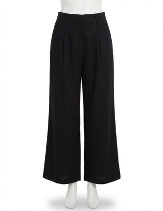 Z Supply Topang Linen Pant In Black