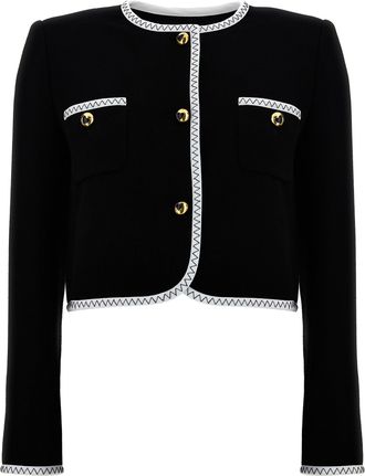 Moschino Crepe Short Jacket