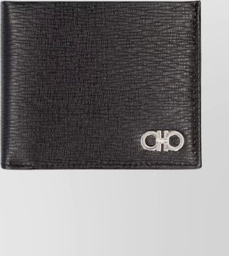 Ferragamo textured leather gancini bi-fold wallet