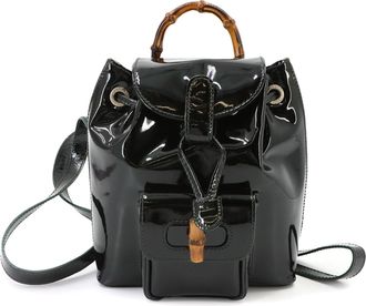Gucci Black Leather Backpack (Pre-Owned)