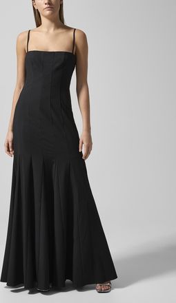 Staud Womens Rila vertical seams dress