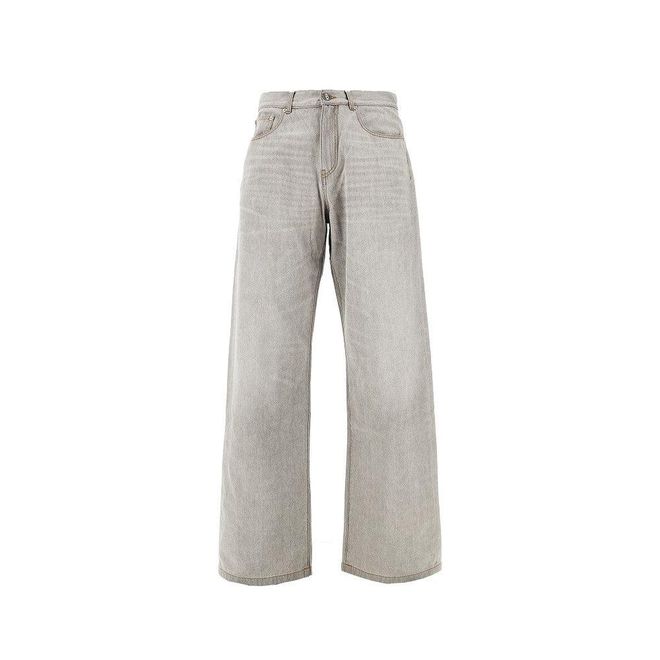 Palm Angels Curved Logo Loose Fit jeans Man 32