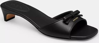 Coach Bow Kitten Heel Sandal