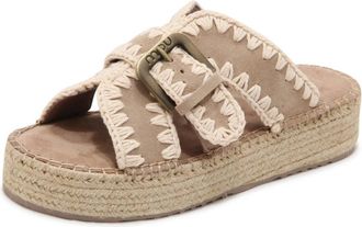 Mou Jute Sandaal - Dames - Sandalen - Beige - 36 EU - Jute - Schoenen