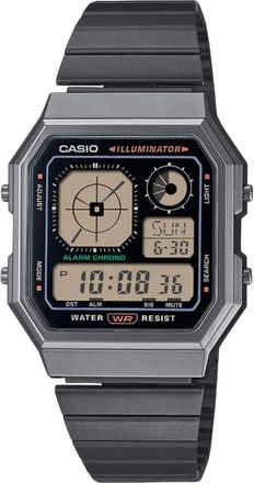 Casio A130Wegg-1Aef Vintage Digitale Horloge - Heren - Horloges - Grijs - ONE Size - Accessoires