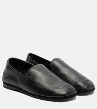 Christophe Lemaire Outdoor leather slip-on shoes