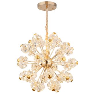 Globo Lighting Globo - L&aacute;mpara Colgante - Floriella - Dorado - Vidrio - &Oslash; 80cm