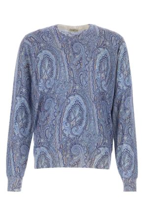 Etro Etro Printed Silk Blend Sweater