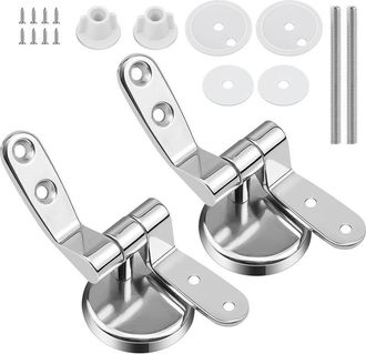 OEM Fijaciones Para Bisagras De Asiento De Inodoro, Bisagra De Repuesto Para Asiento De Inodoro Con Tornillos Y Tuercas, 1 Par