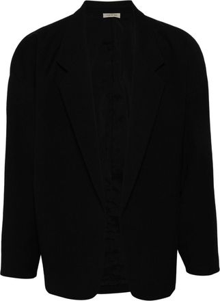 Fear of God open-front blazer - men - Nylon/Virgin Wool/Cotton/Cupro/Polyethylene/Cotton - 56 - Black