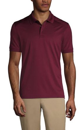 Lands End School Uniform Young Short Sleeve Rapid Dry Polo Shirt in Burgundy at Nordstrom, Size X-Large