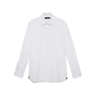 Lardini Polso Gemelli - Heren - Zakelijke Overhemden - Wit - 2XL - Overhemden
