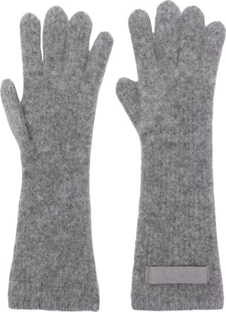 Jacquemus Gros Grain Handschoenen - Dames - Handschoenen - Grijs - ONE Size - Katoen - Accessoires