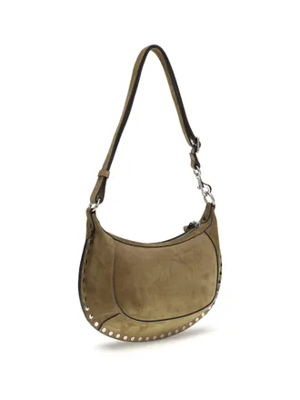 Isabel Marant Womens Shoulder Bag Oskan Moon Taupe Calf Leather