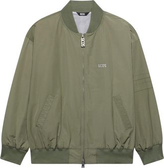 GCDS Varsity Bomberjack - Heren - Bomber jackets - Groen - S - Katoen - Jassen