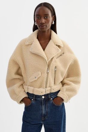 LaMarque Brina | Biker Jacket in Beige at Nordstrom, Size Xx-Small