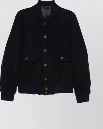 Eleventy bomber jacket shawl collar