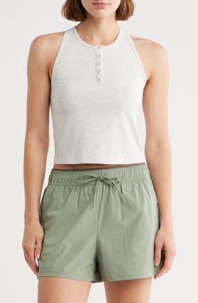 Yogalicious Heavenly Rib Adrienne Henley in Htr.lt.grey at Nordstrom Rack, Size X-Small