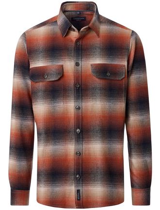 Casamoda overhemd Casa Moda ml 5 oranje katoen