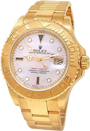 Rolex Pre-owned Rolex Yacht Master Automatic Chronometer Diamond Mens Watch 16628 MDO