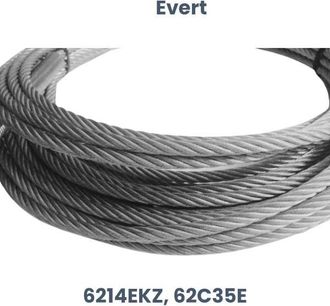 OEM Repuesto Evert: Cable De Polipasto De Acero Evert 6214ekz, 62c35e