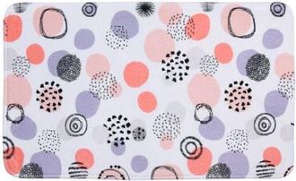 Trade Shop Trade Shop - Alfombra De Ba&ntilde;o Con Motivo Abstracto De Bolas 45x75 Cm 87088