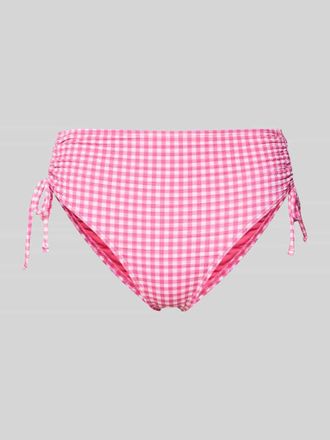 Jake*s Casual High Waist Bikini-Slip mit seitlichen Raffungen in Pink, Gr&ouml;&szlig;e XL