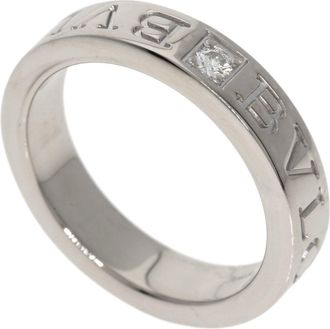 Bulgari White Gold (18K) Band Ring (Pre-Owned)