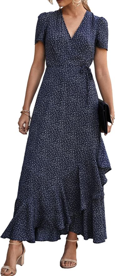knee length dresses for ladies Patterned Summer Boho Maxi Dresses – Zalor