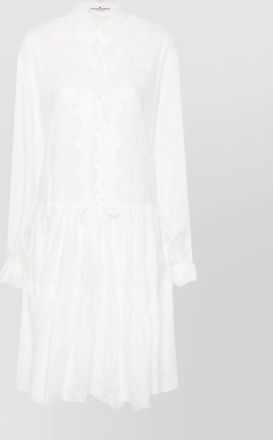 Ermanno Scervino embroidered shirt dress drawstring waist